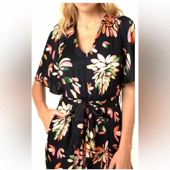EUC FRNCH Paris Jil jumpsuit in Floral Print, Size Small
